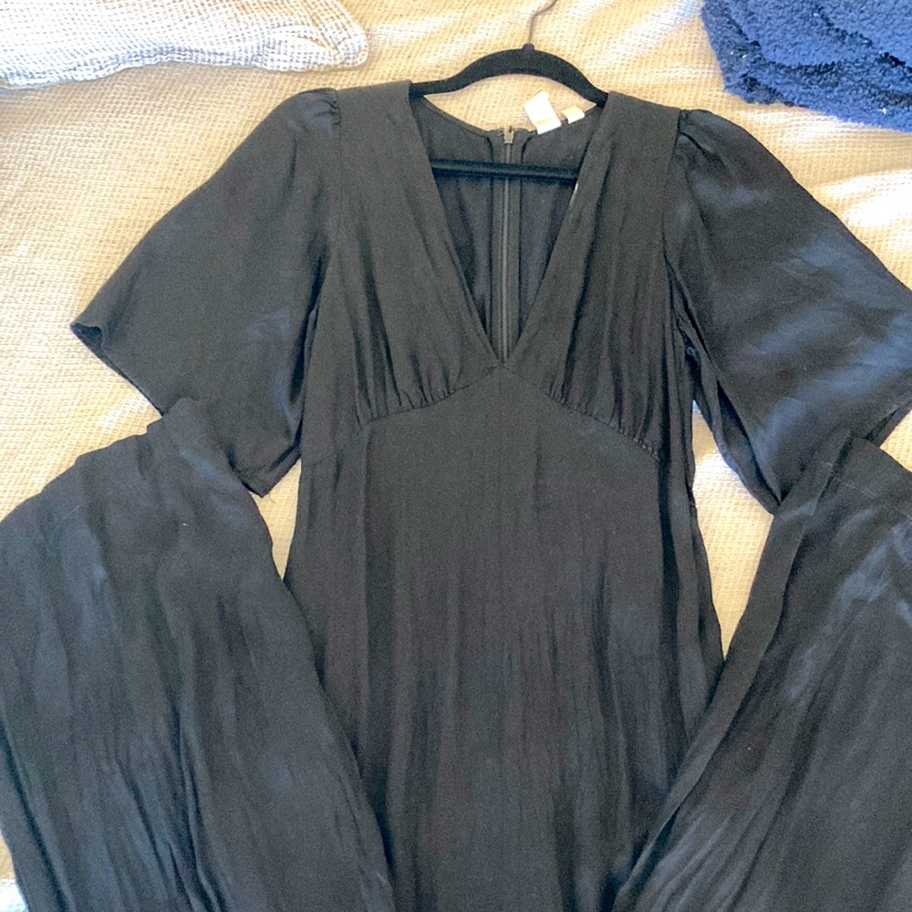 Dolan wide leg satin jumpsuit